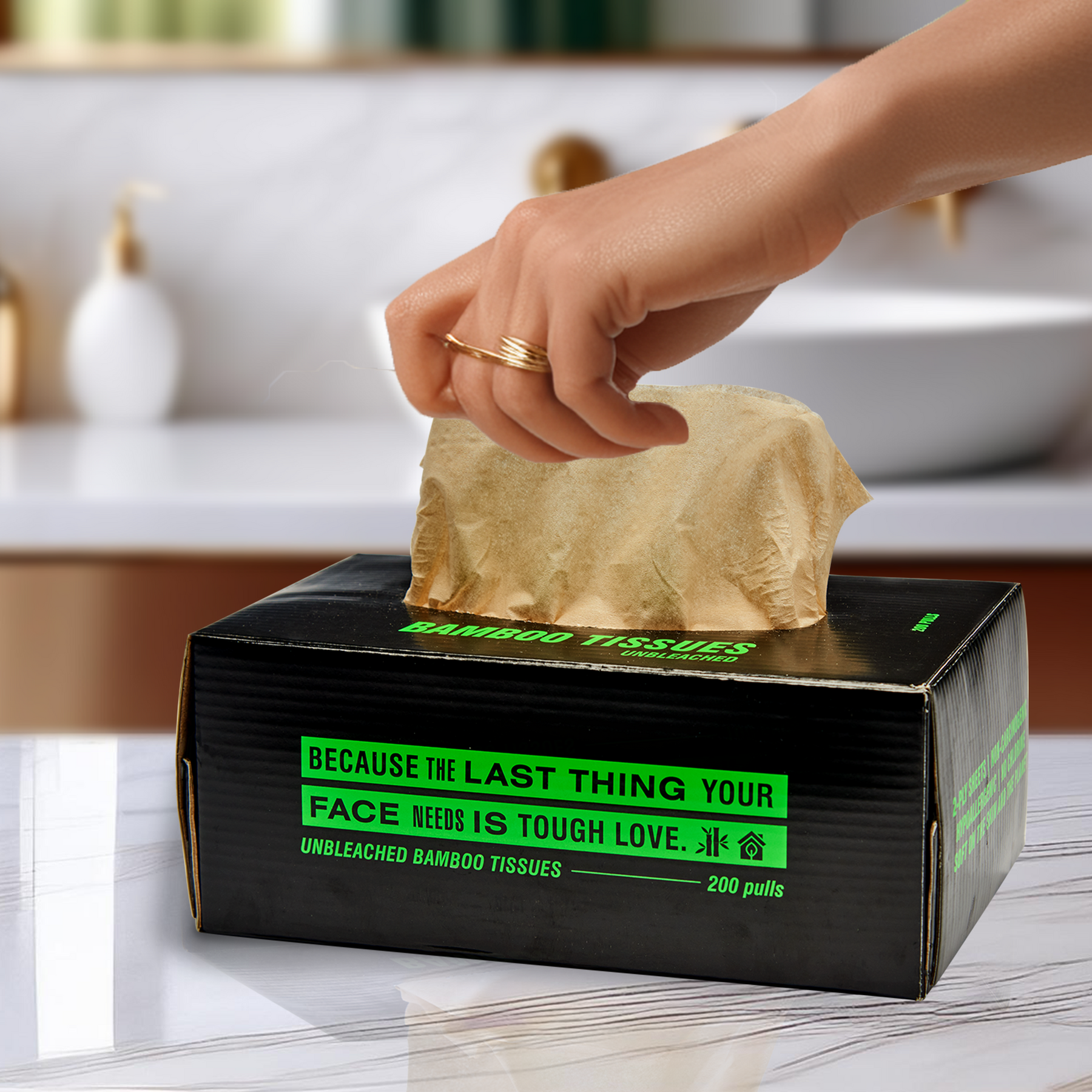 Bamboo Facial Tissues - 200 pulls_