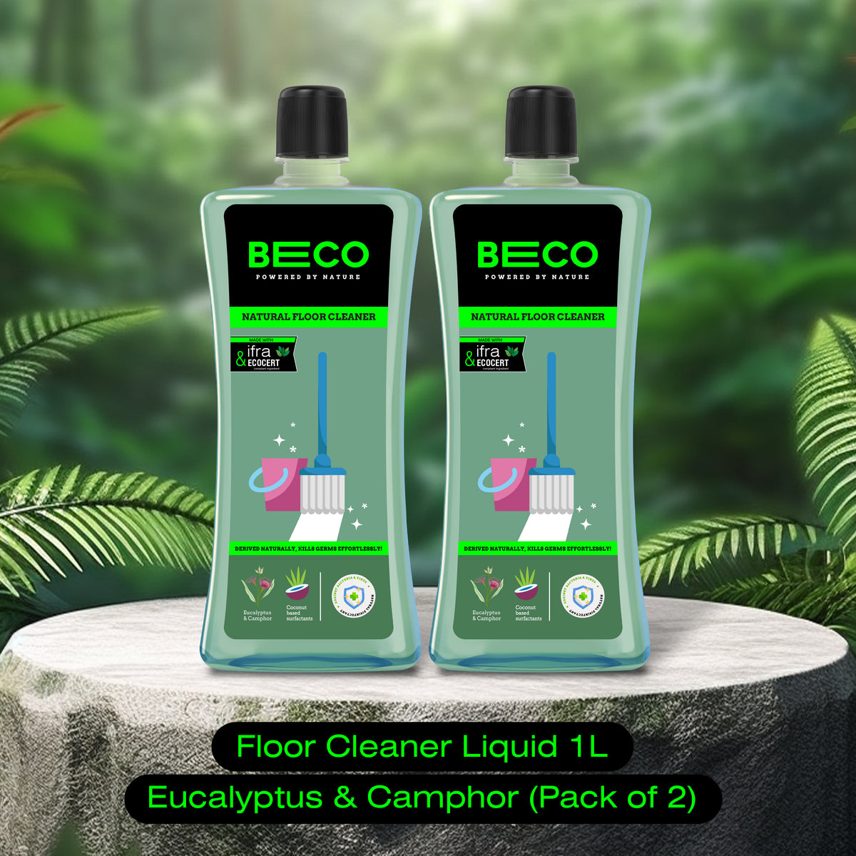 Natural Floor Cleaner Eucalyptus  1 Liter (Pack of 2)_