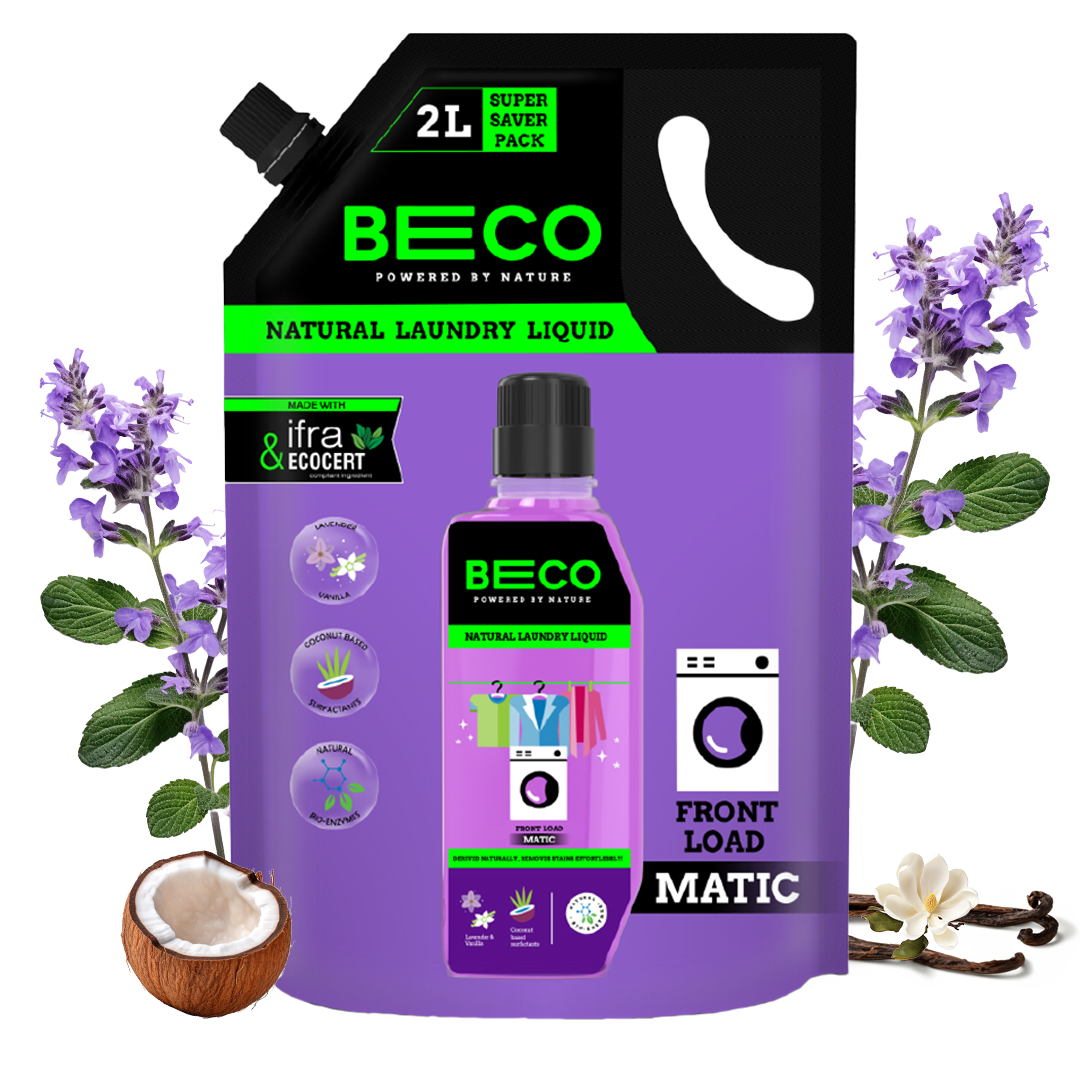Natural Laundry Cleaner Liquid Refill | Front Load - 2 litre.