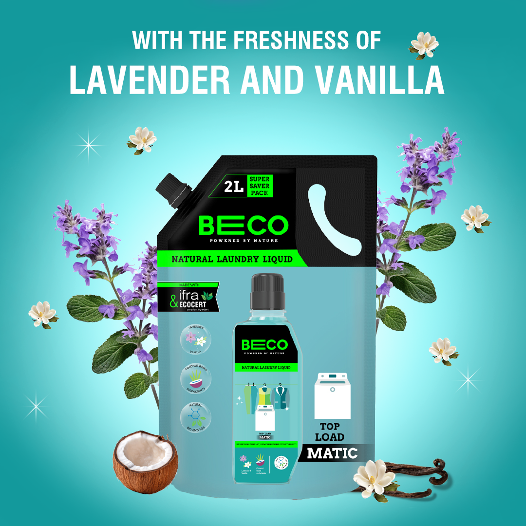 Natural Laundry Cleaner Liquid Refill | Top Load - 2 litre_