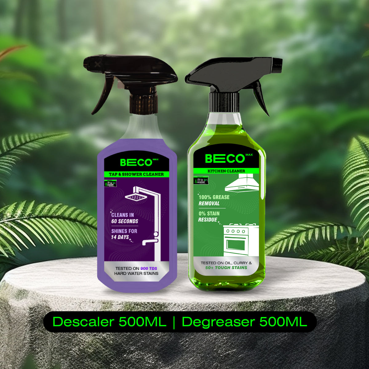 Max Clean Combo - Tap & Shower Cleaner + Kitchen Cleaner