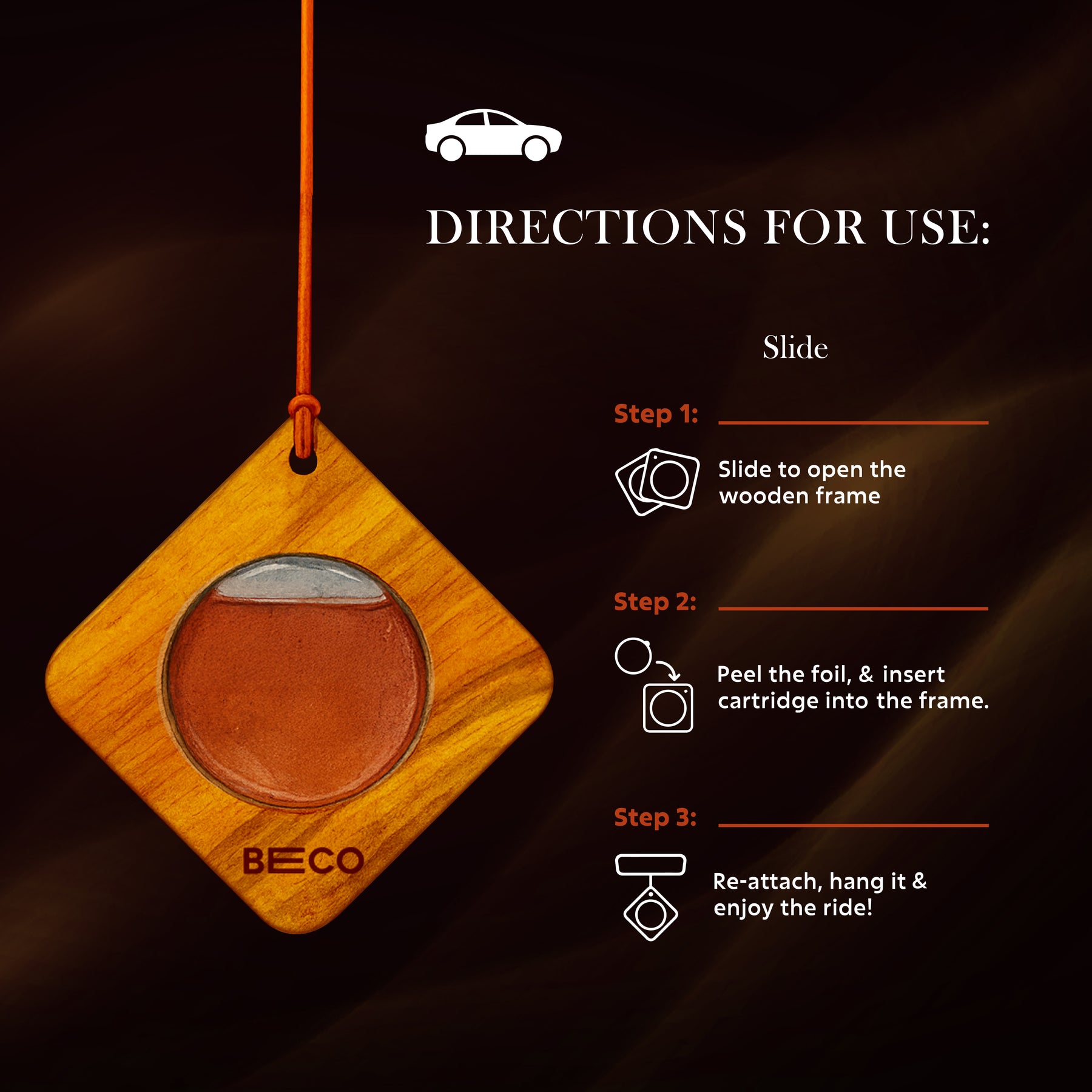 Fine Fragrance Car Freshener - Ember (Pack of 3)