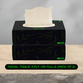 Bamboo Facial Tissue 100 Pulls 3ply (Pack of 2)_