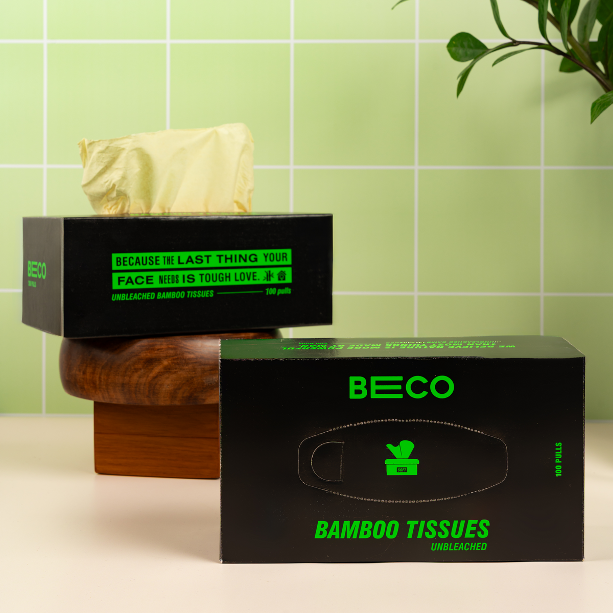 Bamboo Facial Tissues - 100 pulls 2ply