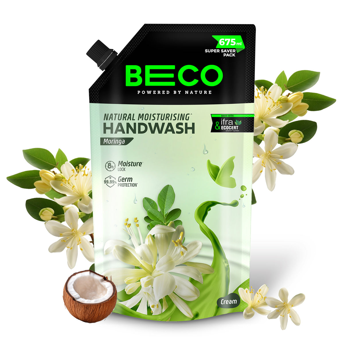 Natural Moisturising Handwash Moringa - 675 ml