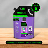Natural Laundry Cleaner Liquid Refill | Front Load - 2 litre (Pack of 6)