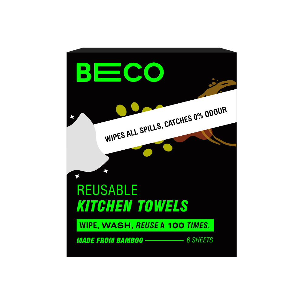 Reusable Bamboo Kitchen Towel - 6 Sheets