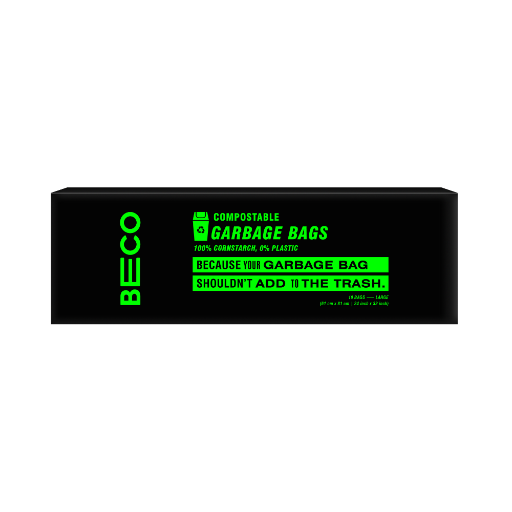 Compostable Garbage Bags - Large - 10 bags/roll
