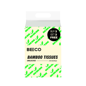 Bamboo Facial Tissues - 100 pulls | Pack of 6
