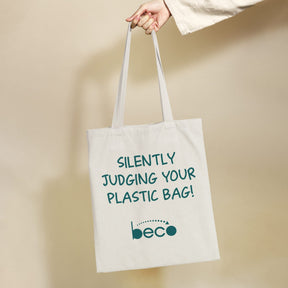 Canvas tote bag mockup psd with abstract plasticine clay pattern