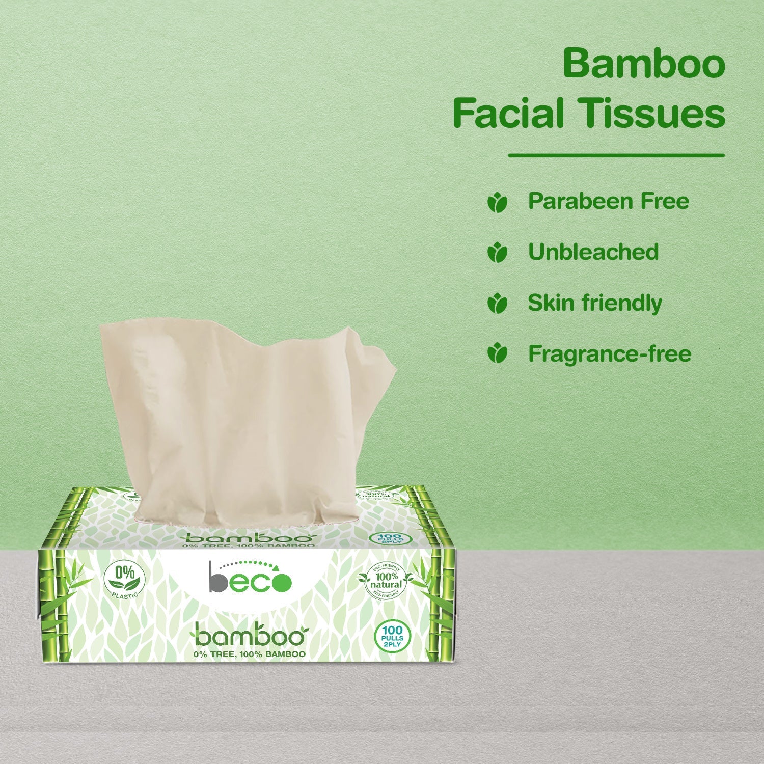 Bamboo Facial Tissue Paper | Beco