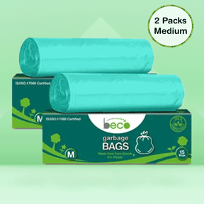 Compostable Medium Garbage Bags - Pack of 2 - 15 bags/roll | Beco