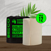 Bamboo Tissue Roll, Pack of 12, 160 pulls per roll