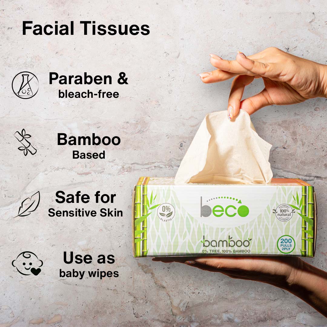 Bamboo Based Facial Tissue Rolls