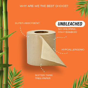 Bamboo Toilet Rolls - Chlorine Free
