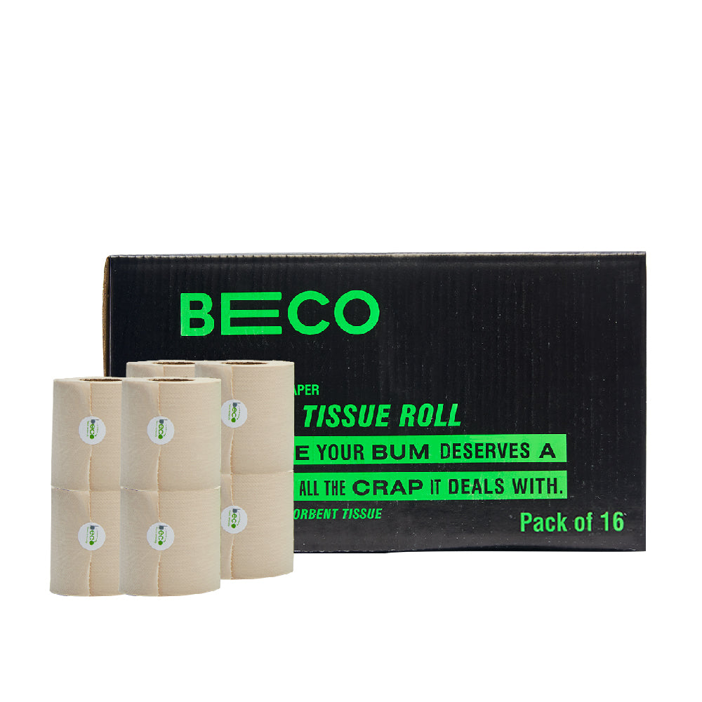Bamboo Tissue Roll - Pack of 16 - 220 pulls per roll | Beco