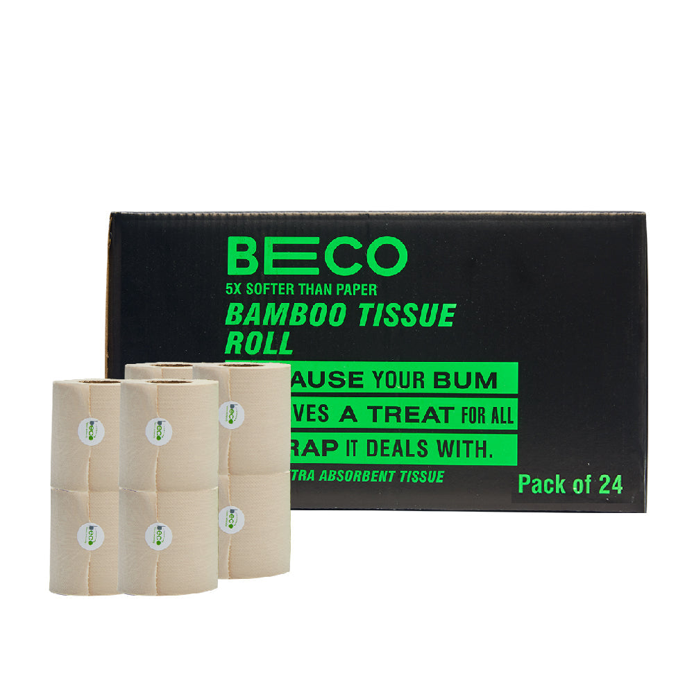 Bamboo Tissue Roll - Pack of 24 - 220 pulls per roll | Beco